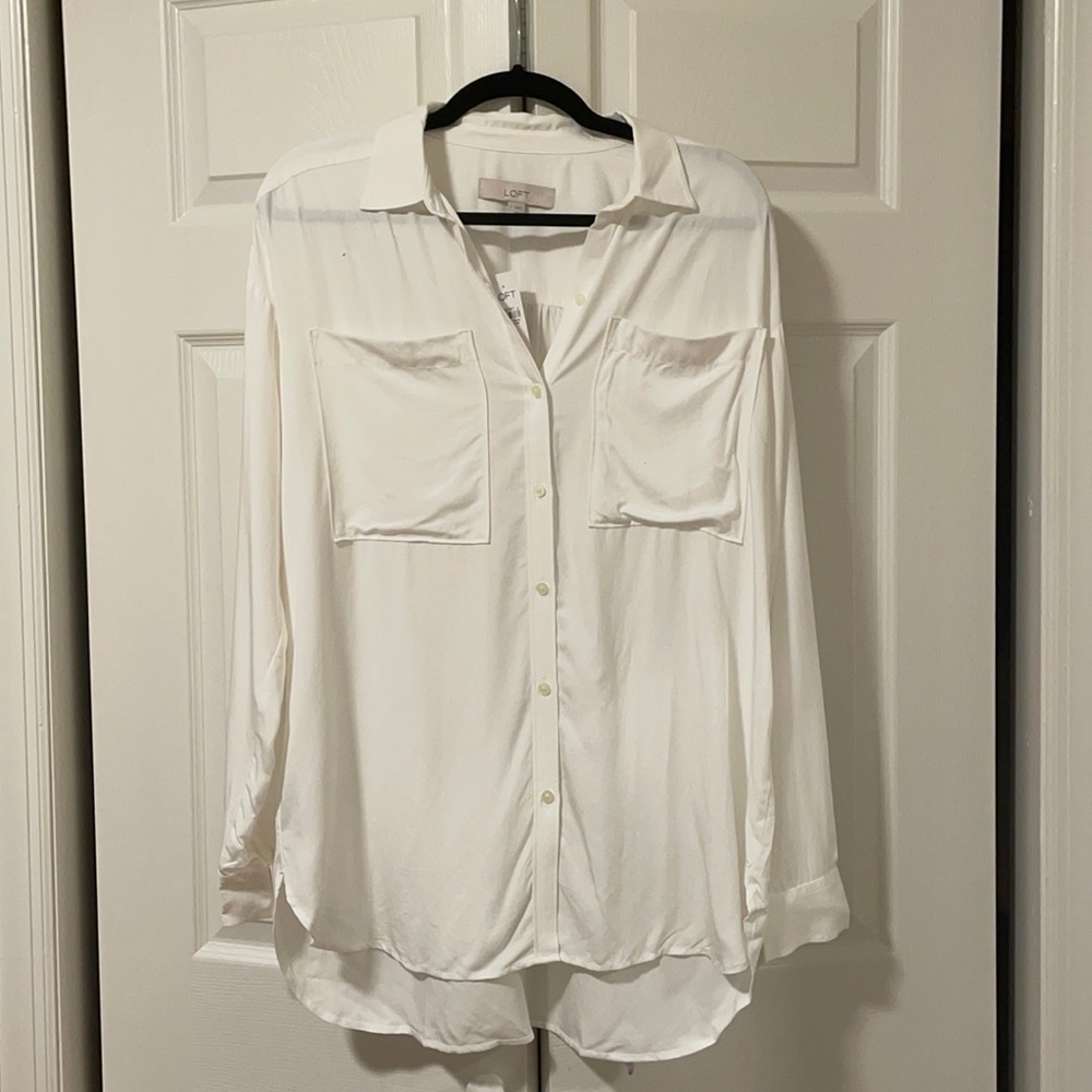 Loft Collard long sleeve T shirt